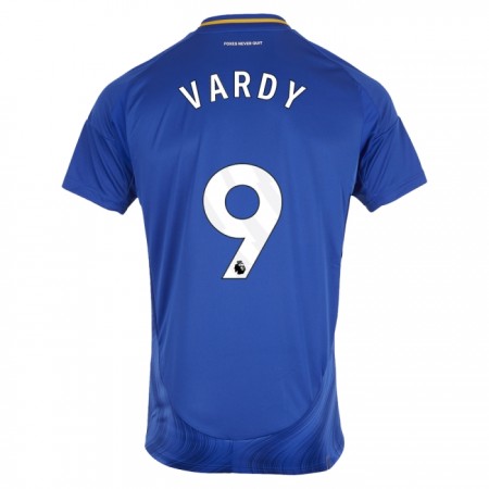 Camisola Leicester City Jamie Vardy 9 Equipamento Principal 2024-25 Manga Curta
